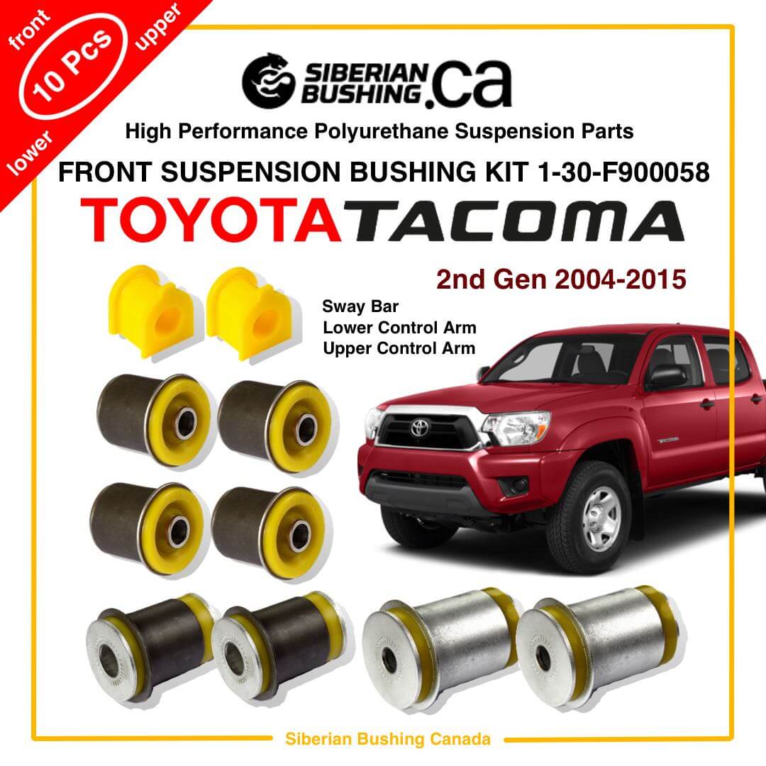 NISTO 8 Front Upper Lower Control Arm Bushing Compatible With Suitable For 2005-2014 Toyota Tacoma Hilux 2WD Without Prerunner