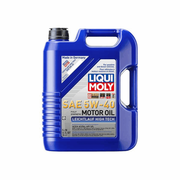 Liqui Moly (2332) Leichtlauf High Tech 5W-40 Full Synthetic Motor Oil, 5 Liter