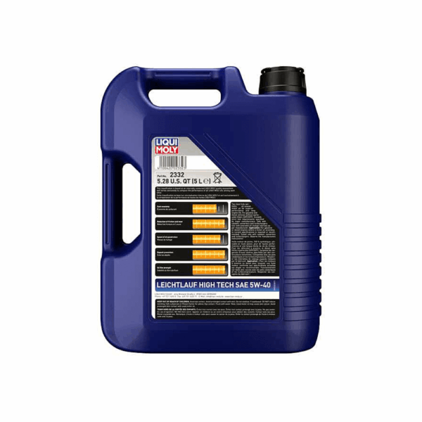 Liqui Moly (2332) Leichtlauf High Tech 5W-40 Full Synthetic Motor Oil, 5 Liter - Image 2