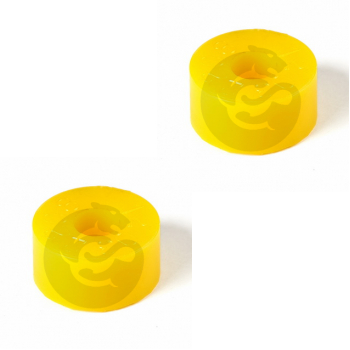 Set of 2 Polyurethane bushing shock absorber, front suspension, upper, OEM 54311 44000, 12-03-2208