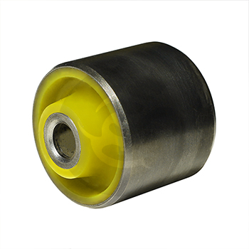 Polyurethane bushing rear suspension, trailing rod, mount to body (smaller), OEM 0K2NA 28300, 12-06-3777