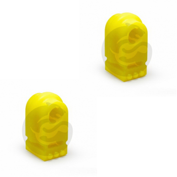 Set of 2 Polyurethane bushing sway bar, front suspension, I. D.= 18,2 mm, OEM 77 01 056 096, 13-01-2979