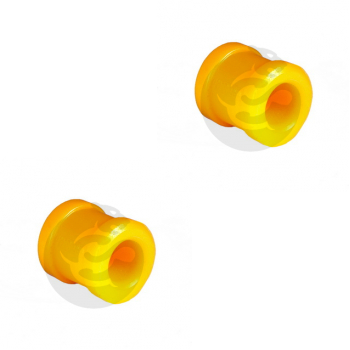 Set of 2 Polyurethane bushing front suspension, axle upper arm (front hub with drum brakes),, OEM 24-2904125, 17-11-1994