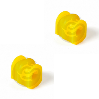 Set of 2 Polyurethane bushing sway bar, rear suspension I.D. = 12 mm, OEM 54613-AN312, 2-01-937
