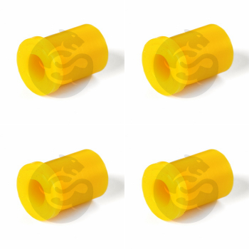 Set of 4 Polyurethane bushing rear suspension, leafspring I.D. = 18 mm, O.D. = 32 mm, L = 48 mm, OEM 4023509, 2-10-1013