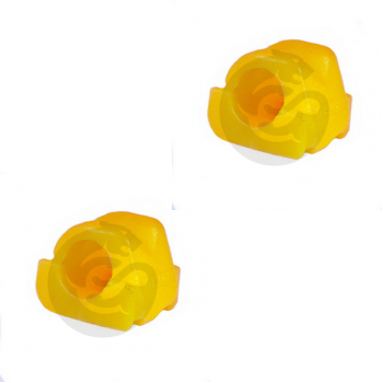 Set of 2 Polyurethane bushing sway bar, front suspension I.D. = 19 mm, OEM 6X0 411 313 A, 22-01-2669